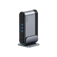 USB-хаб Baseus UnionJoy 17-Port Triple-Display  Docking Station Space Grey（USB-C to HDMI4K@60Hz*2+DP4K@60Hz*1+USB3.0*3+USB-C3.0*2+USB2.0*2+PD*1+PC*1+